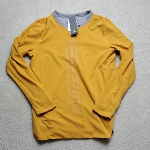 Adidas ID Reversible T-Shirt, Yellow/Gray, BR3302